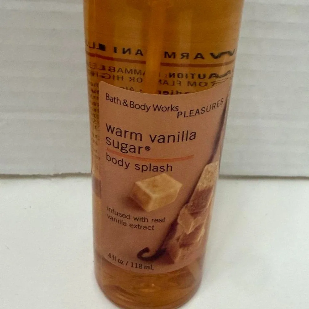 Bath & Body Works Warm Vanilla Sugar Body Splash Vintage 4oz Fragrance Mist